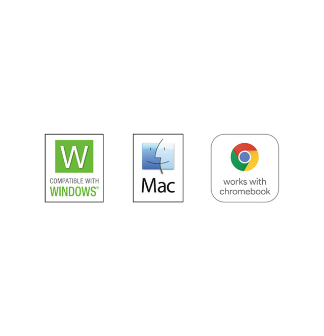 Row of three logos highlights Seagate expansion drive compatibility with Windows, Mac, and Chromebook operating systems.