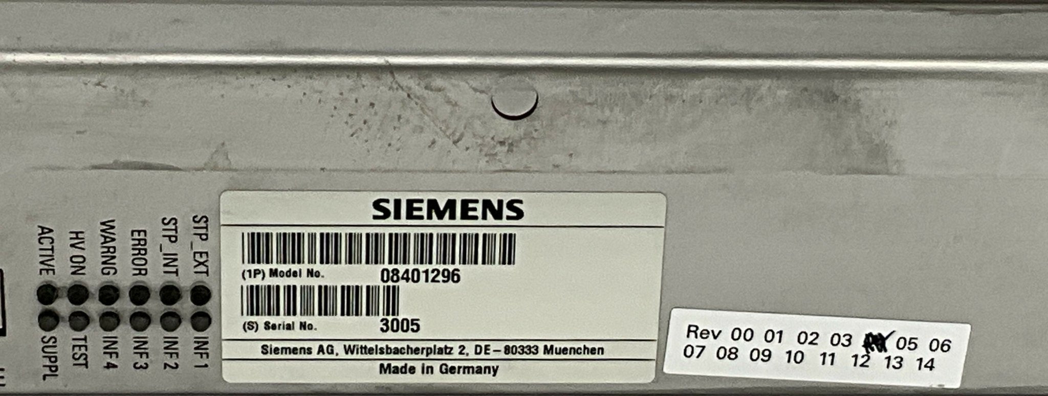 XDC COMPONENT (08401296/8401296/08368958 SIEMENS