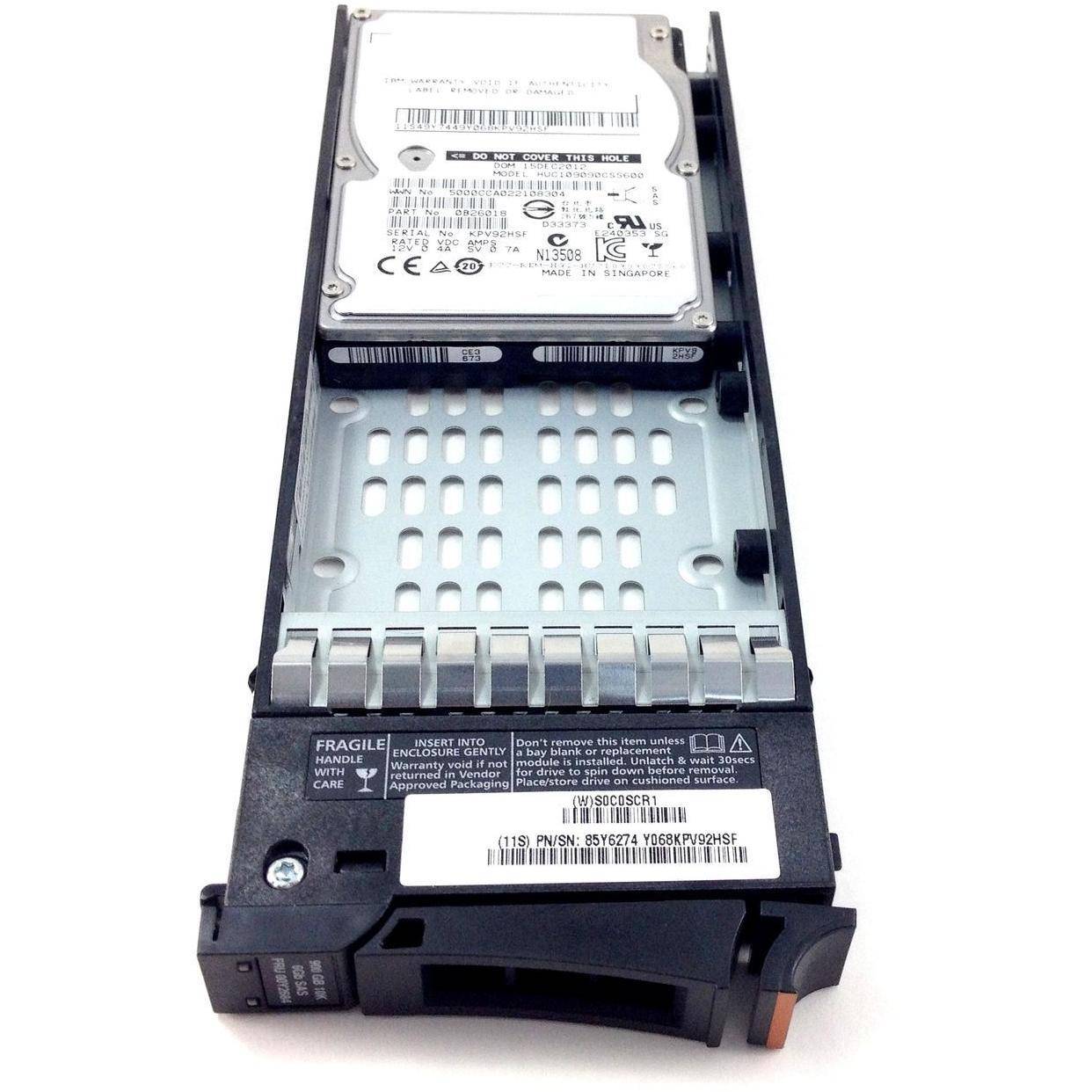 00Y2684 IBM 900GB 10K SAS 6GBPS 2.5'' HARD DRIVE W/ TRAY 658759139580 - AloinfoUSA