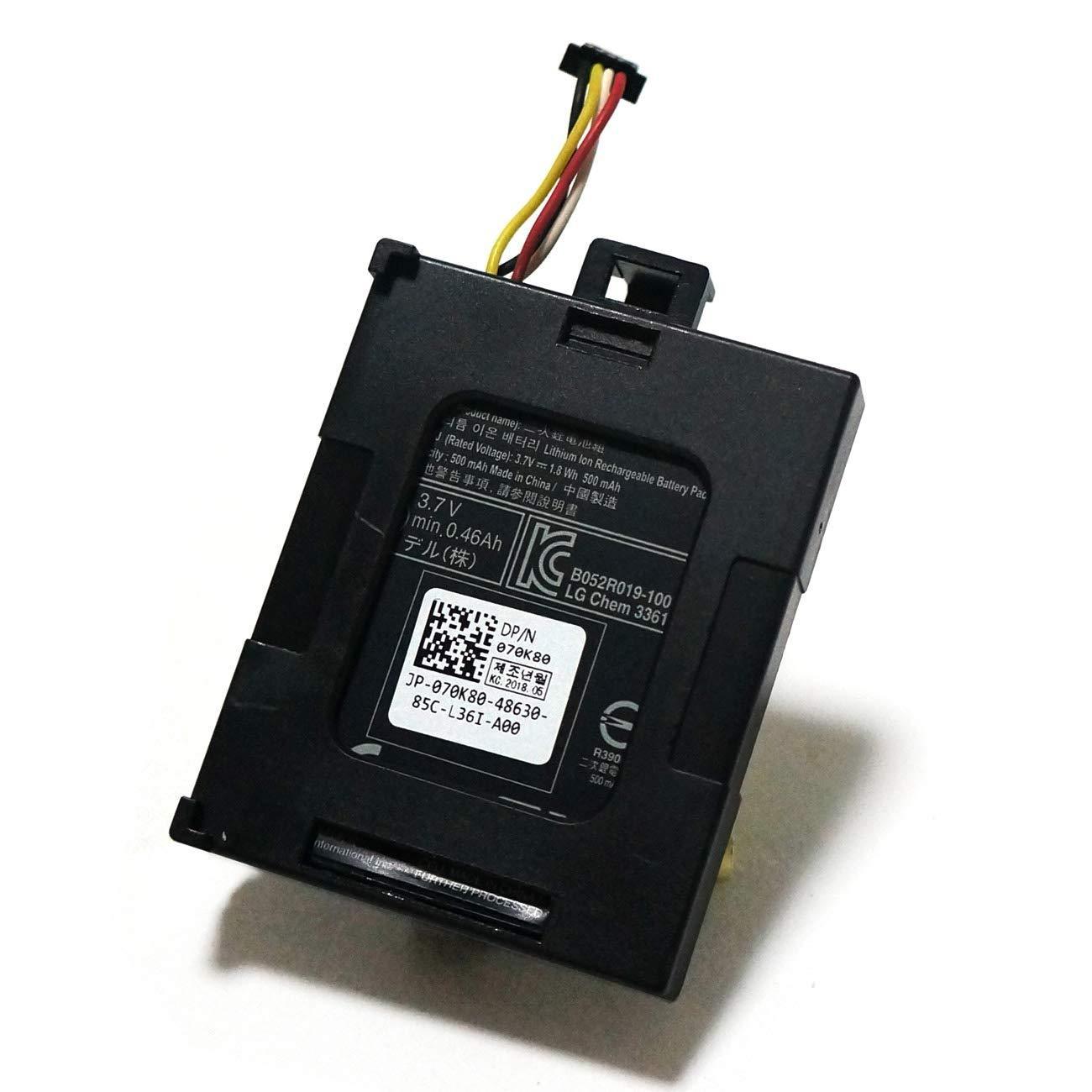 Bateria 70K80 H132V for Battery for Dell PERC RAID H710 H710P H730 H810 H830 RAID Controller 3.7V 1.8WH - AloinfoUSA