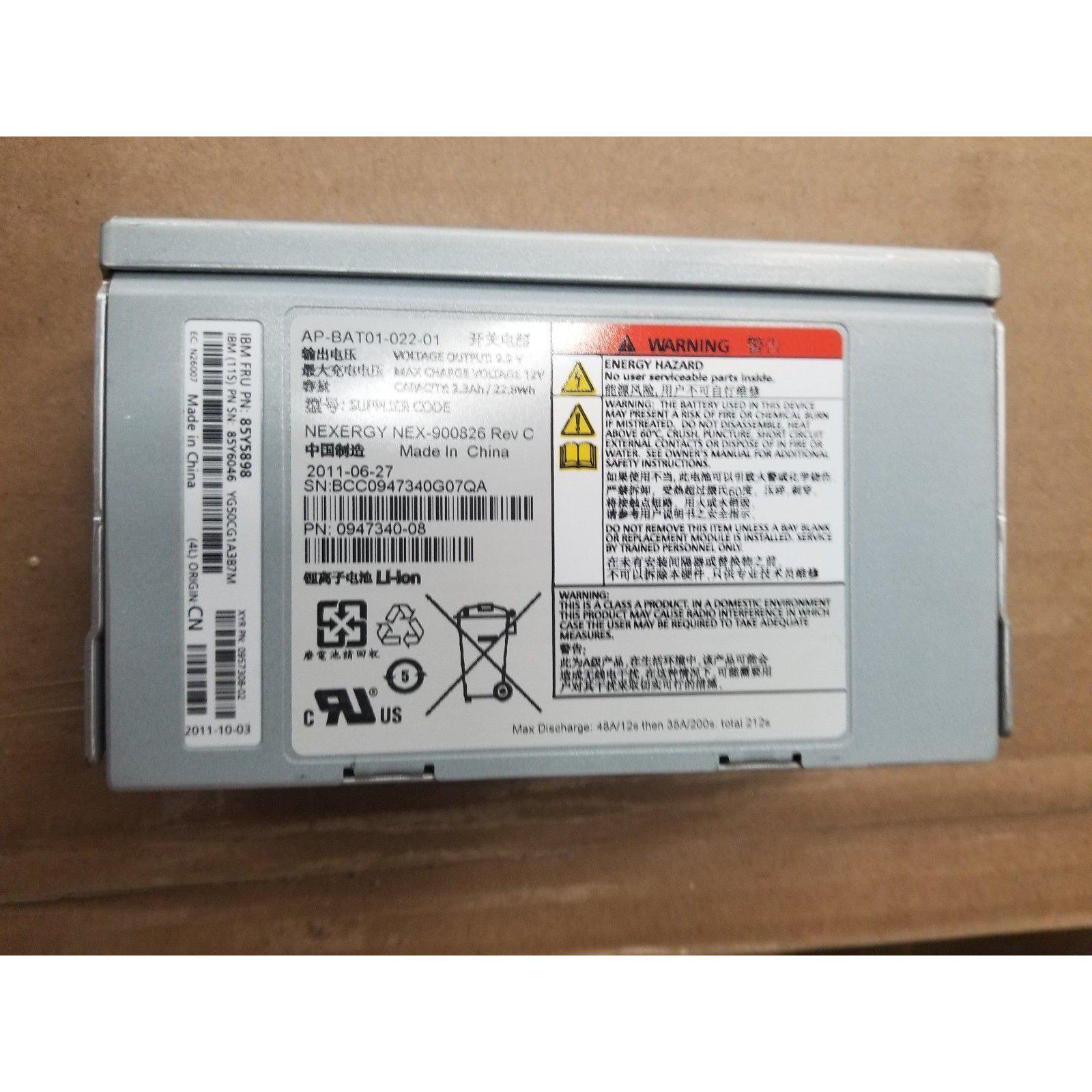 Bateria Original IBM 85Y5898 85Y6046 For IBM 2076-124 112 312 324 Backup Battery V7000 - AloinfoUSA