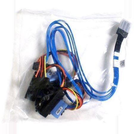 Cabo Genuine Dell 233TD PowerEdge T110 4-Drop SAS SATA Cable CN-0233TD, 0233TD - AloinfoUSA
