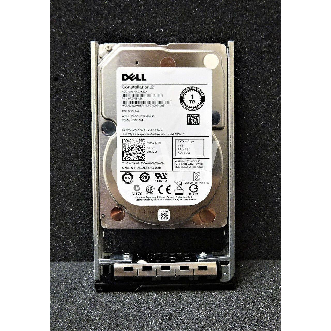 Dell 9KW4J 09KW4J 1TB 7.2K 6G 64MB 2.5in SATA Hard Drive ST91000640NS  PowerEdge 712951490471 - AloinfoUSA