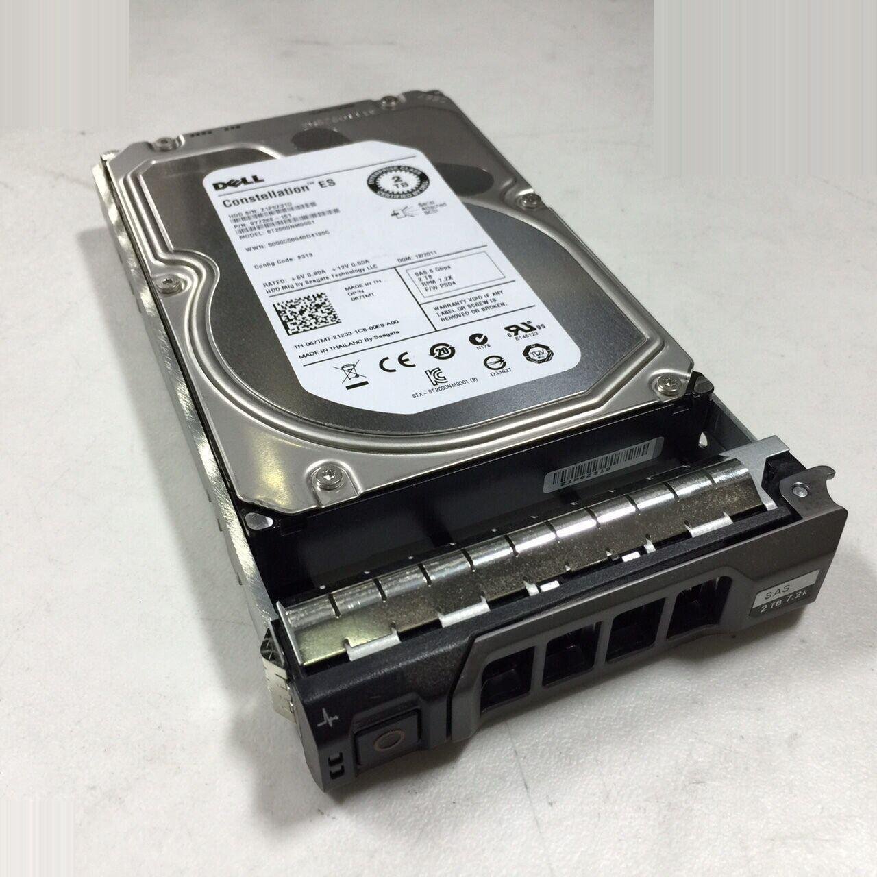 Dell Enterprise 2TB 7.2K 6Gbps SAS 3.5" HDD R510 R520 R710 R720 MD1200 MD3200 - AloinfoUSA
