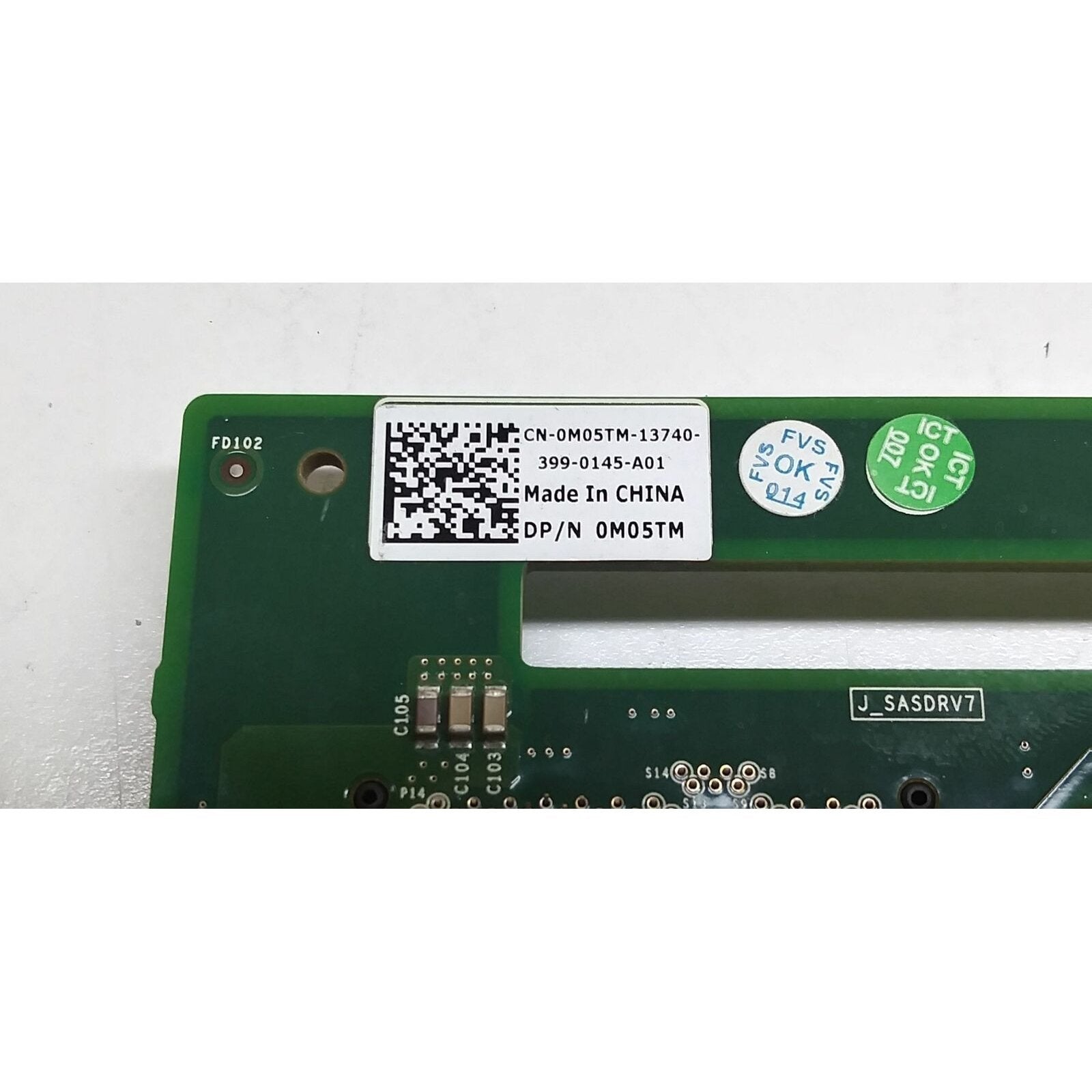 Dell M05TM Poweredge T320/T420/T620 8 BAY 3.5" SAS Backplane 0M05TM 818211801411 - AloinfoUSA