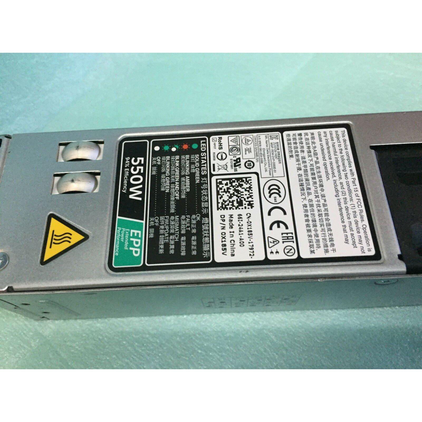 DELL X185V 0x185v ox185v550W Server Power Supply PowerEdge R420 R430 PSU D550E-S1 DPS-550AB-8 - AloinfoUSA