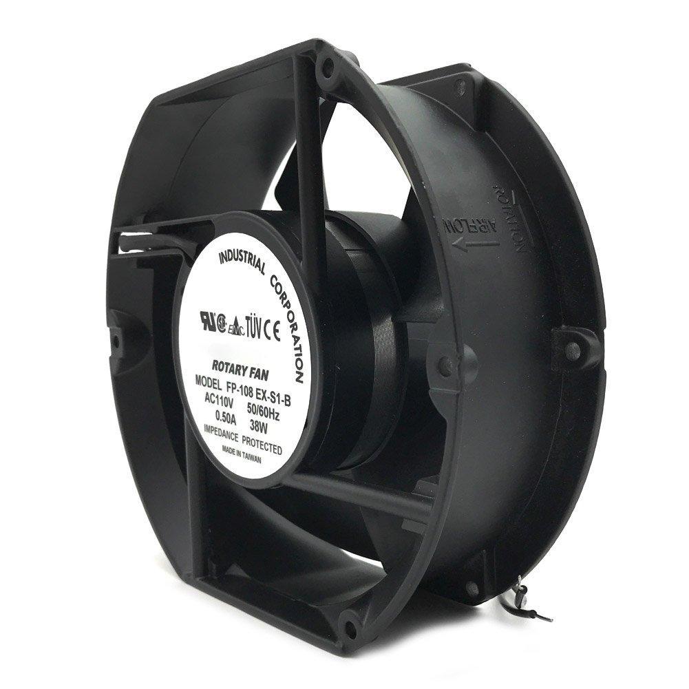 FP-108EX-S1-B 17CM 17215051MM 110/120V Double Ball Bearing Axial Fan cooler - AloinfoUSA
