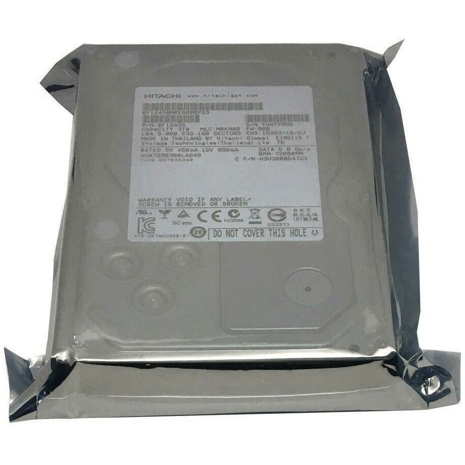 Hitachi Ultrastar HUA723030ALA640 3TB 7200 RPM 64MB SATA 6.0Gb/s 3.5" Hard Drive 829686001787 - AloinfoUSA