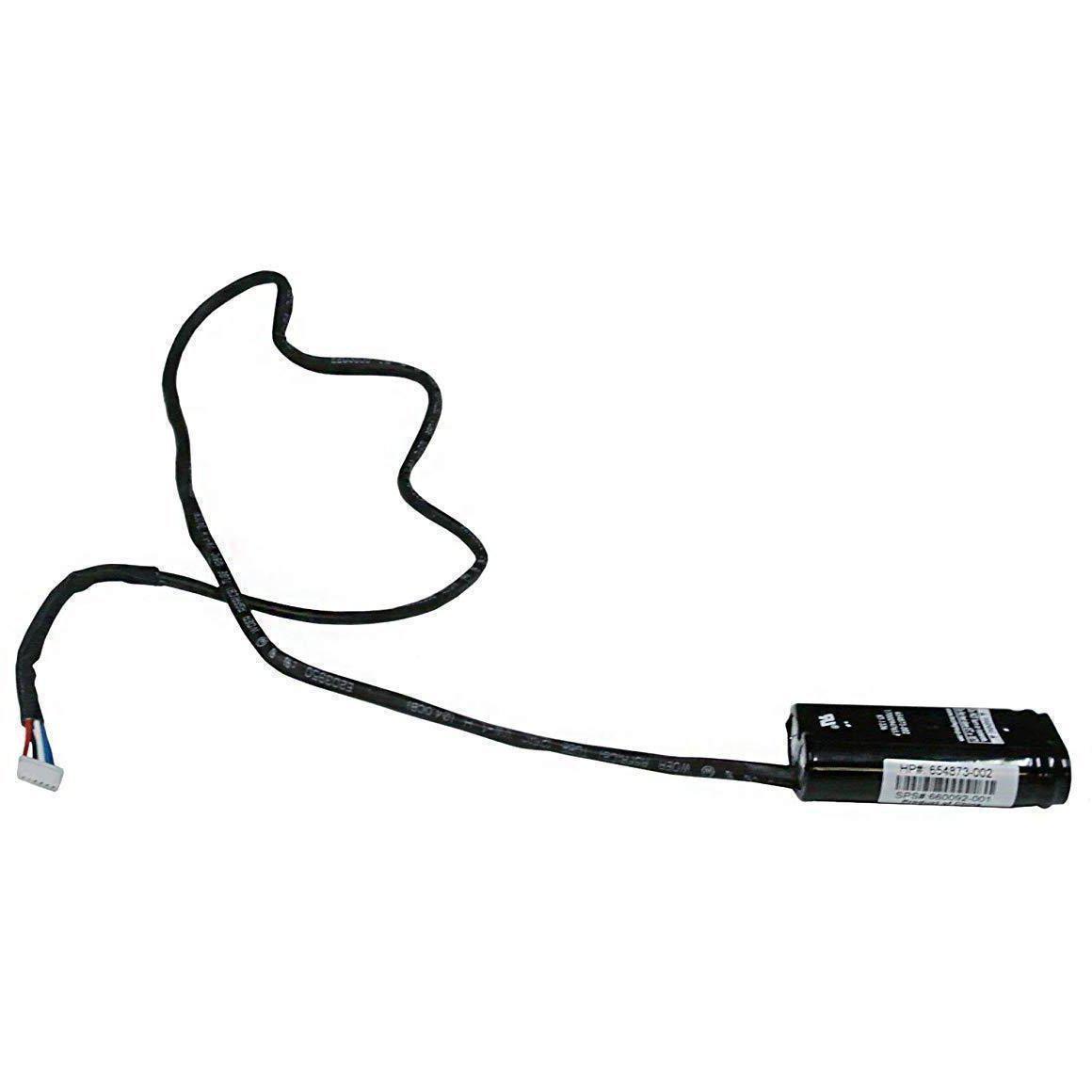 HP 660092-001 Capacitor Pack with 610mm (24 inches) long cable - Provides back up power to the Flash-Backed Write Cache (FBWC) memory module for up to 80 seconds in the event of a system power failure - For use with Smart Array Controllers - AloinfoUSA