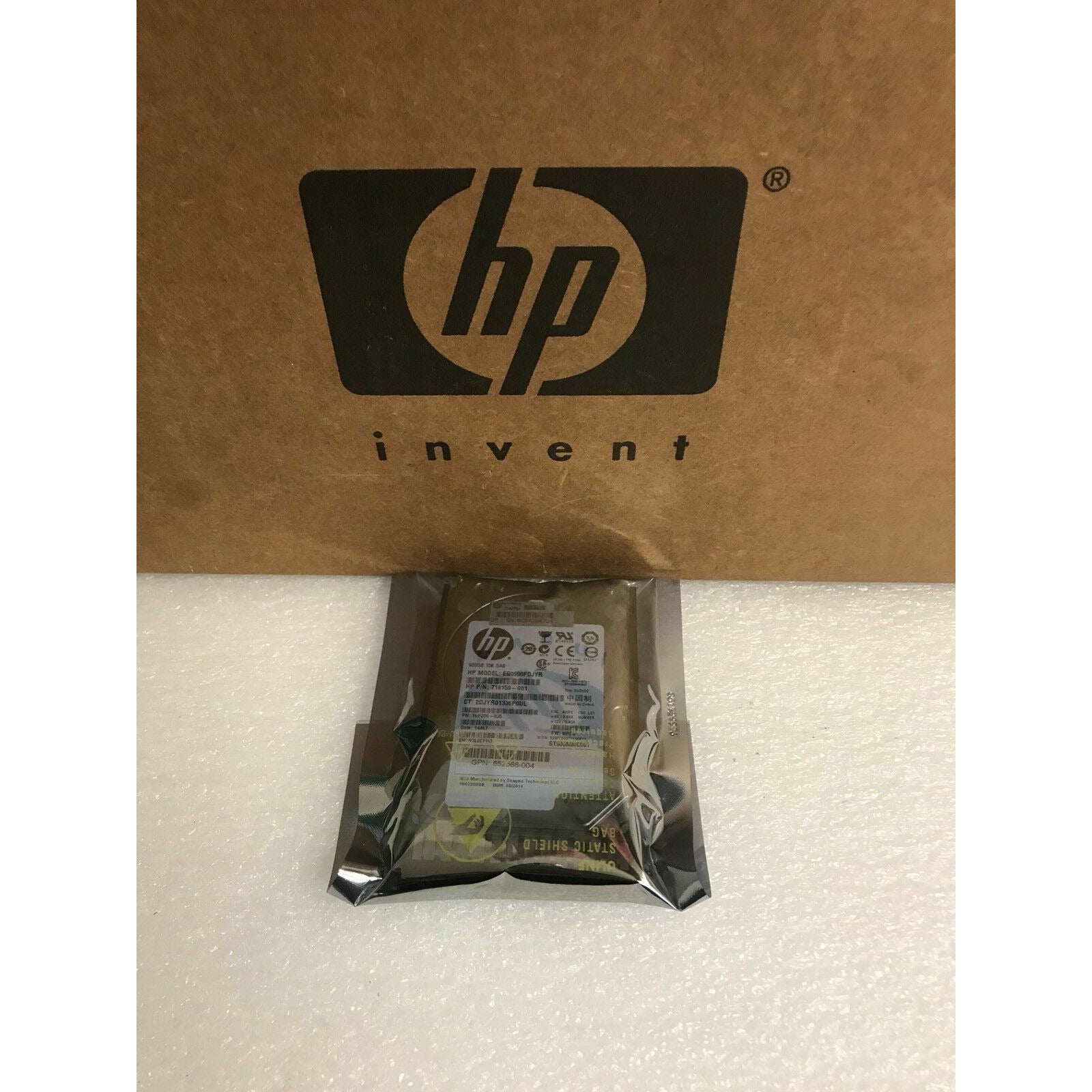 HP EG0900FDJYR 718159-001 900GB 10K 6G 2.5" SC HARD DRIVE 1EP200-035 - AloinfoUSA