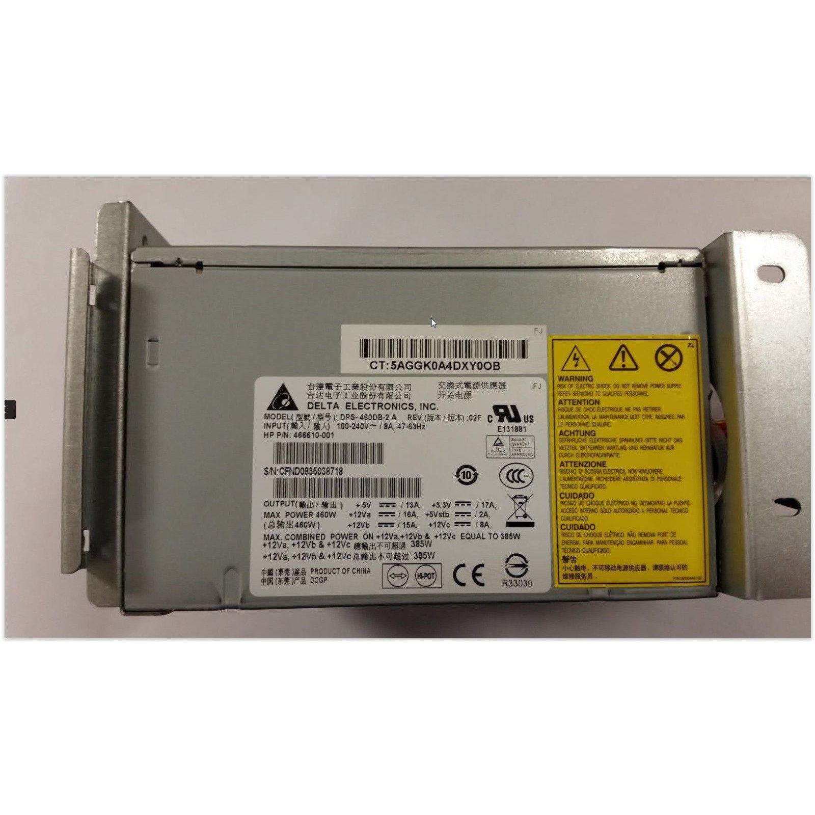 HP ML150/ML330 G6 460W Power Supply 466610-001 500447-B21 519742-001 DPS-460DB-2 884420272304 - AloinfoUSA