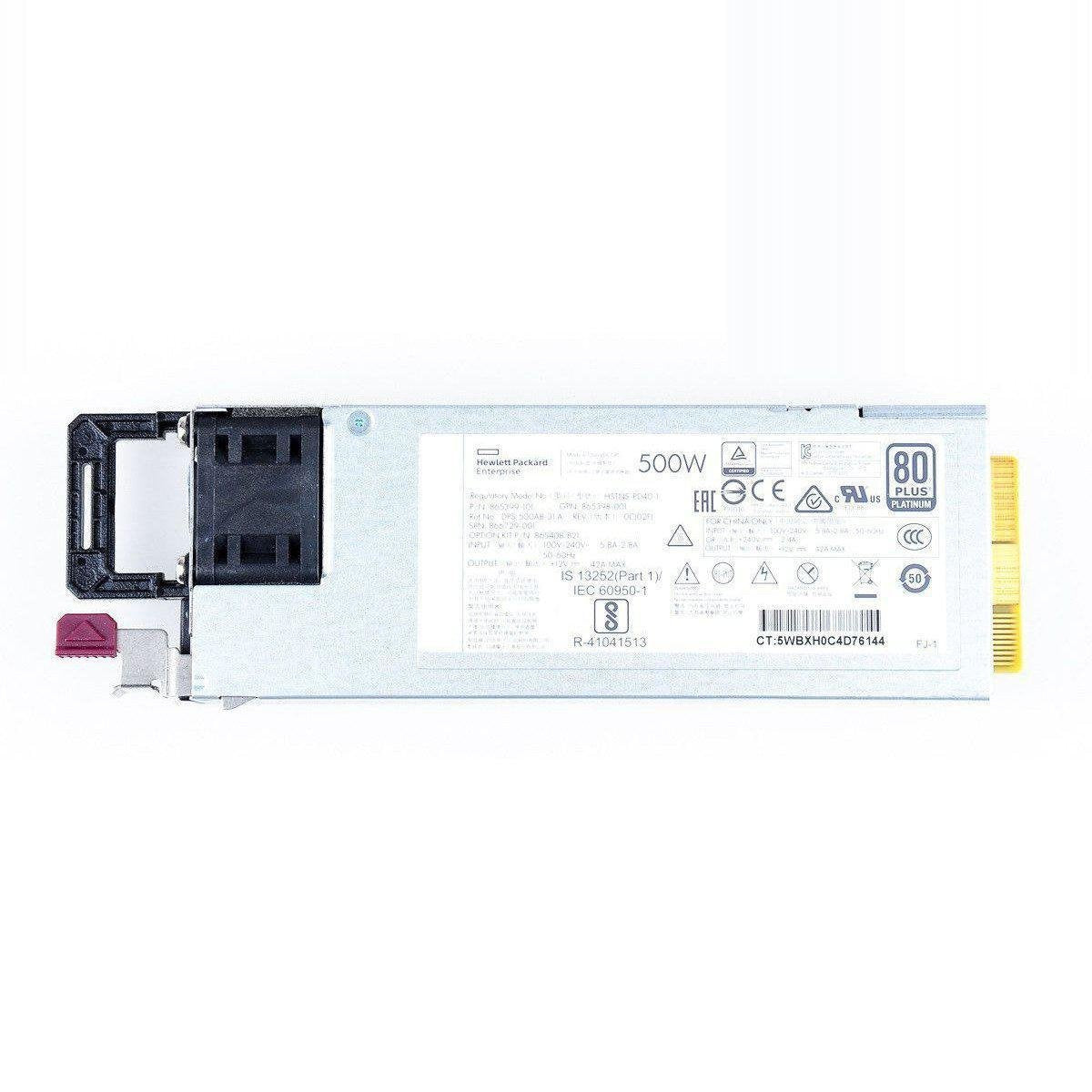 HPE 500W Hot Swap Power Supply DL360 DL380 ML350 Gen9 Gen10 865408-B21 4052777211291 - AloinfoUSA