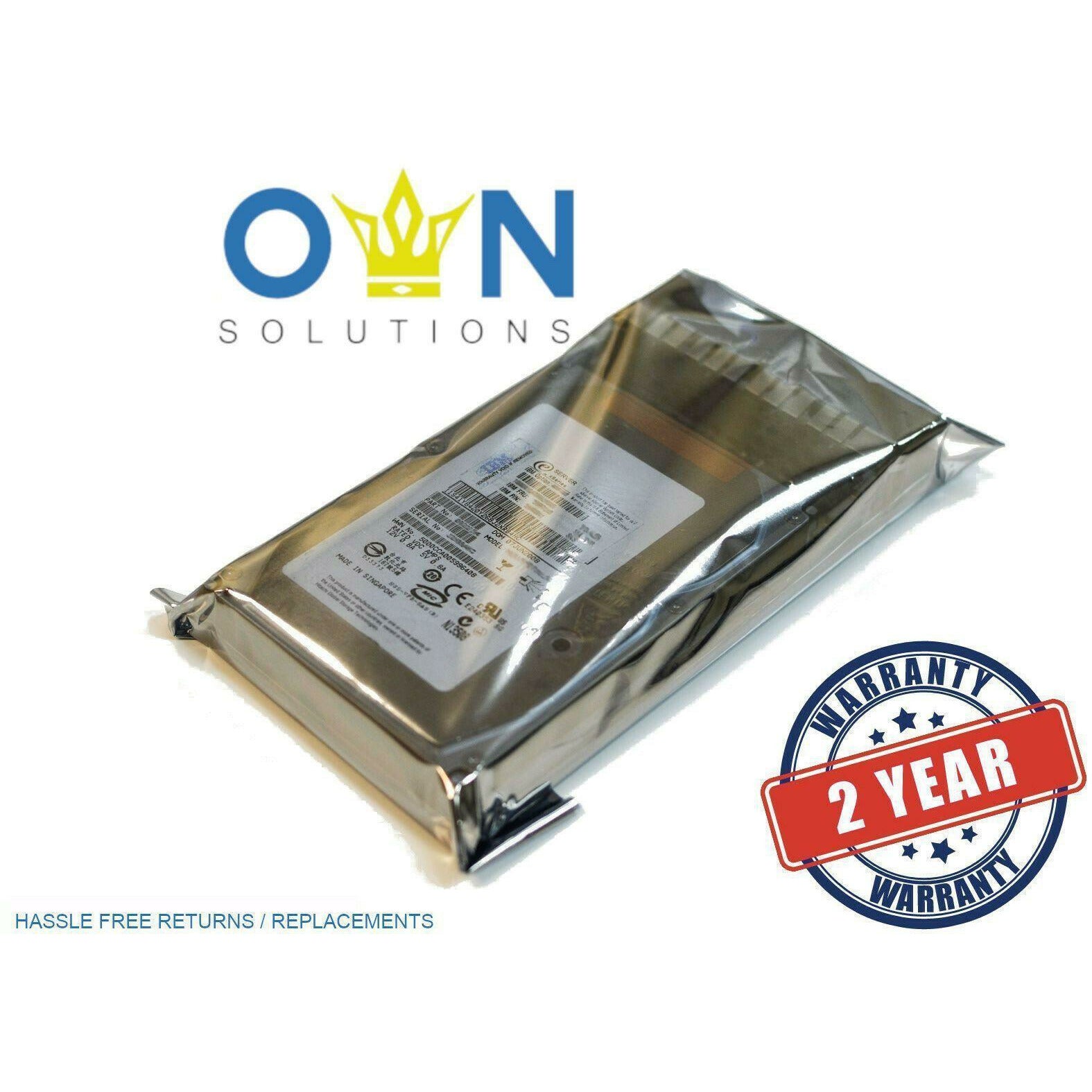 IBM 49Y6102 49Y6103 49Y6106 600GB 15K 6G 3.5" G2HS LFF SAS Hard Drive 883436271349 - AloinfoUSA