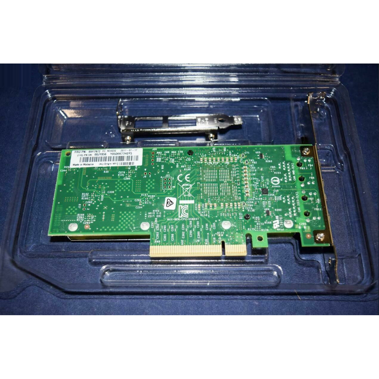 IBM  Dual Port 10G BaseT Adapter 49Y7972 49Y7971 49Y7970 W/ BOTH BRACKETS - AloinfoUSA