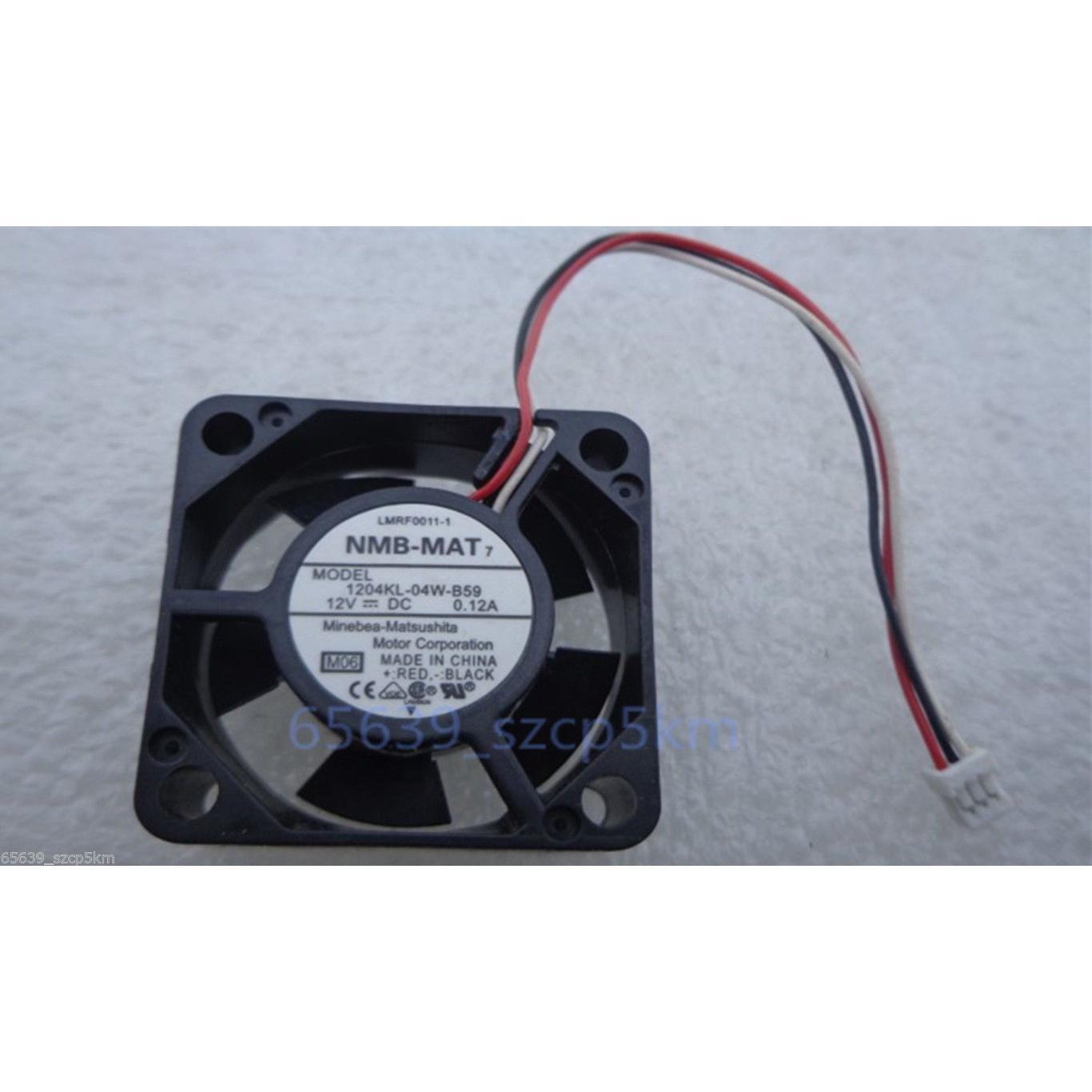 NMB 1204KL-04W-B59 30 x10mm Wired Router Cooler Cooling Fan 12V 0.12A 3Pin - AloinfoUSA