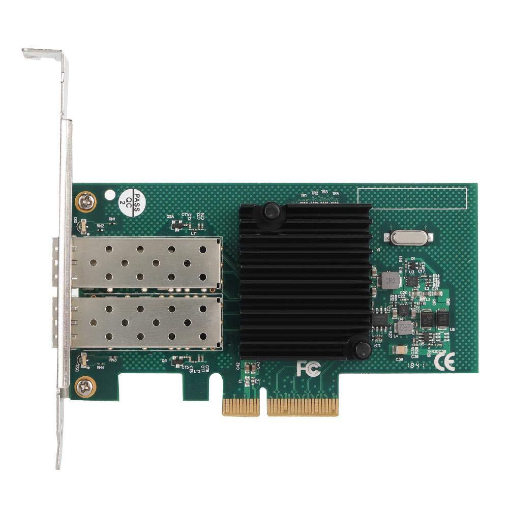 PCI-E Network Card for Intel 82576EB, 10/100/1000mbps Dual Port Fiber PCI Express Gigabit Network Card Adapter for Intel 82576EB - AloinfoUSA