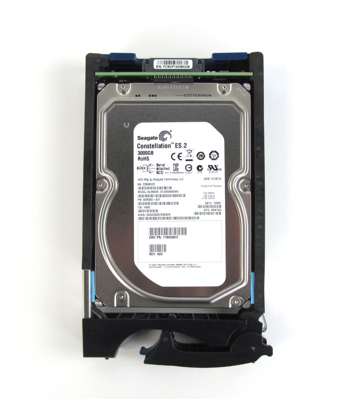 EMC VNX 3TB 7.2K NL-SAS 005050949 VX-VS07-030 5100 5300 5500 5700 VNXe3300 - AloTechInfoUSA