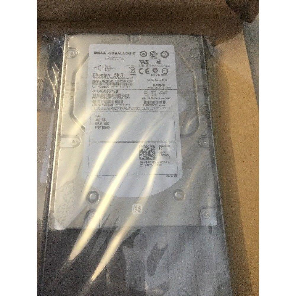 RG5VK DELL EQUALLOGIC 450GB 15K 3.5" SAS HARD DRIVE 0944970-029 FM066-057 EN00 715663213932 - AloinfoUSA