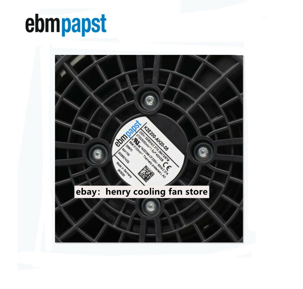 Ebmpapst Fan K2E200-AH20-05 Ventilador de resfriamento 230 V 70/87 W 50/60 Hz Ventilador de filtro de gabinete