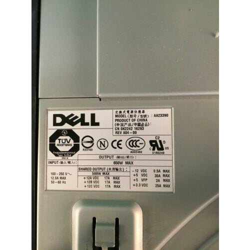 Fonte Dell Precision 670 Poweredge SC1420 650w Power Supply - K2242 G1767 - MFerraz Tecnologia