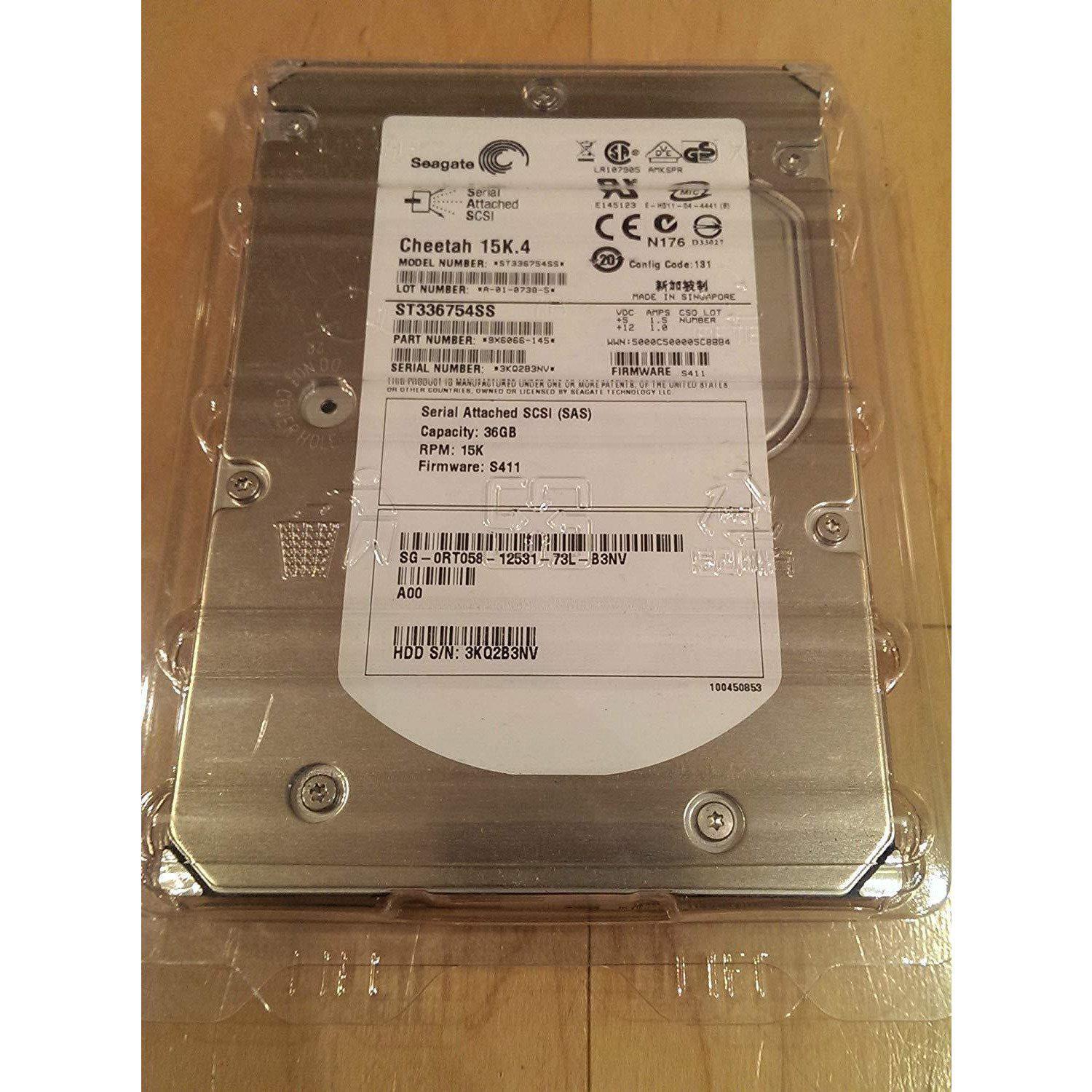 Seagate Cheetah ST336754SS 36 GB 15000 rpm Ultra 320 3.5" Hot Plug SAS Hard Drive - AloinfoUSA
