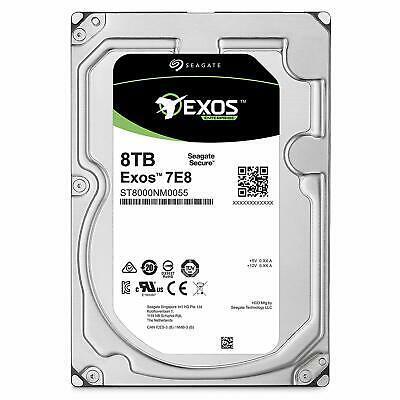 Seagate Exos ST8000NM0055 8TB 256MB 3.5" SATA 6GB/s 7200RPM Enterprise HDD     651307111724 - AloinfoUSA