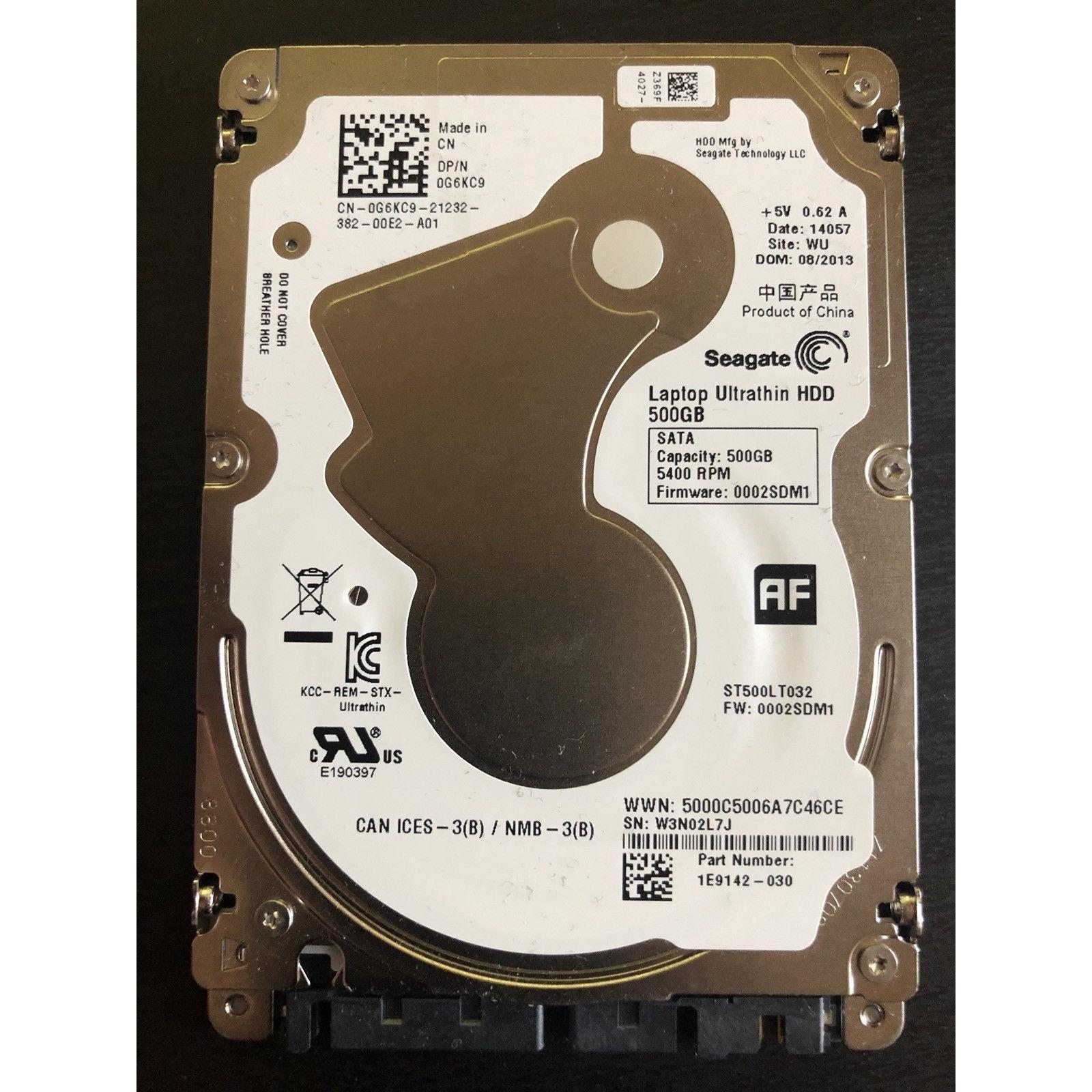 Seagate Ultrathin 500GB Internal 5400 RPM 2.5" Laptop HDD (ST500LT032) 763649041505 - AloinfoUSA