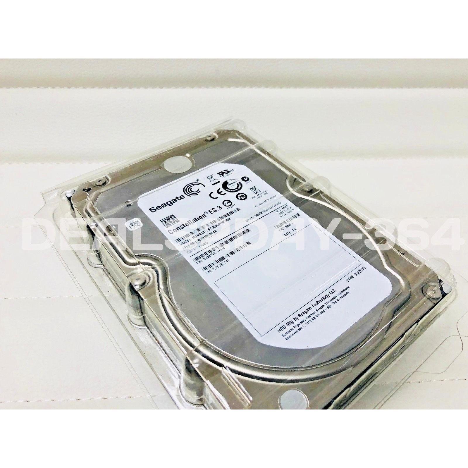 ST3000NM0033 SEAGATE 3TB 7.2K SATA 3.5" 6Gbps HDD CONSTELLATION ES.3 763649030028 - AloinfoUSA