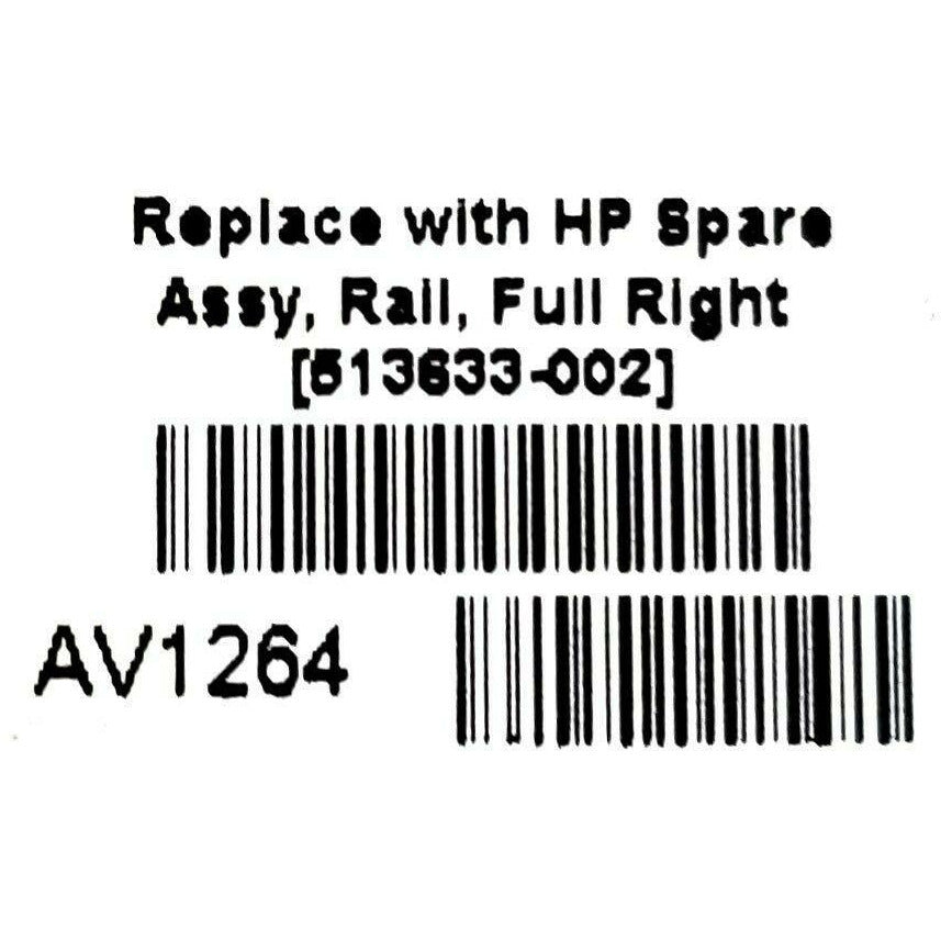 Rieles DL180SE G6 Left & Right 1U 2U Rail Kit 513642-005 513642-006 513633-001 -002 - AloinfoUSA