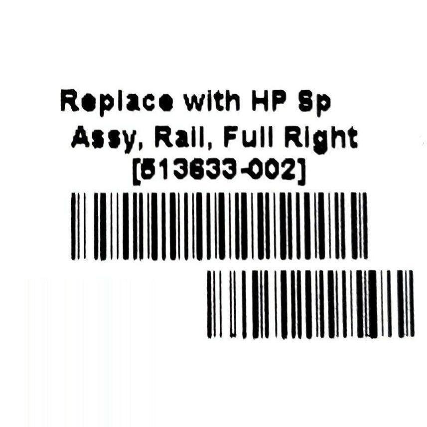 Rieles DL180SE G6 Left & Right 1U 2U Rail Kit 513642-005 513642-006 513633-001 -002 - AloinfoUSA