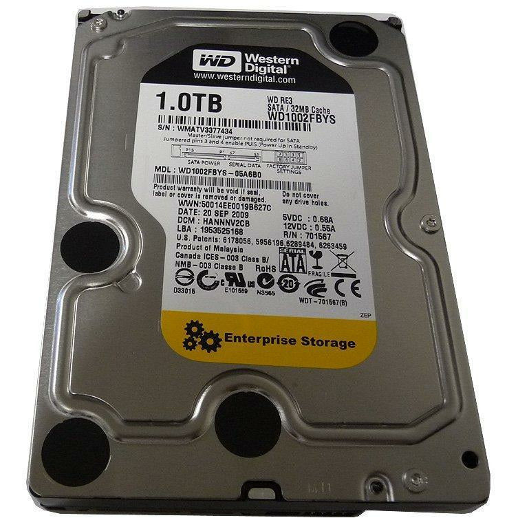 Western Digital RE3 WD1002FBYS Hard Drive - AloinfoUSA